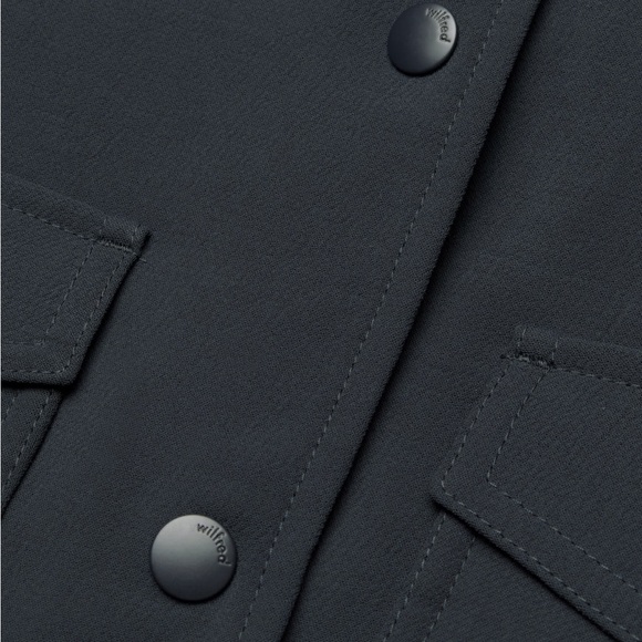 NWT NEW Wilfred Stella Crepe Bomber Jacket Navy size XXS - Picture 4 of 4